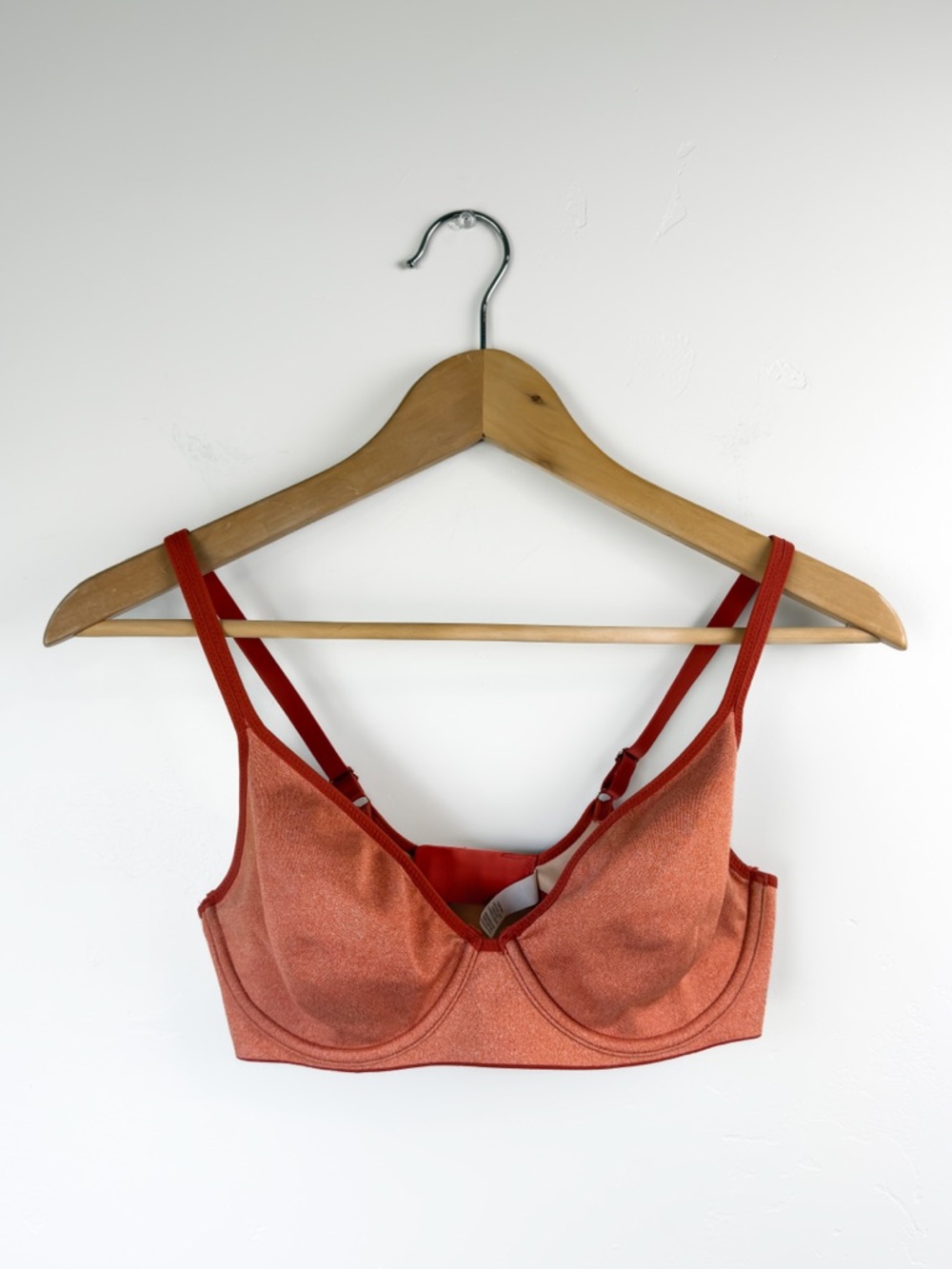 Aerie Orange Heather Real Me Full Coverage Bra 34D